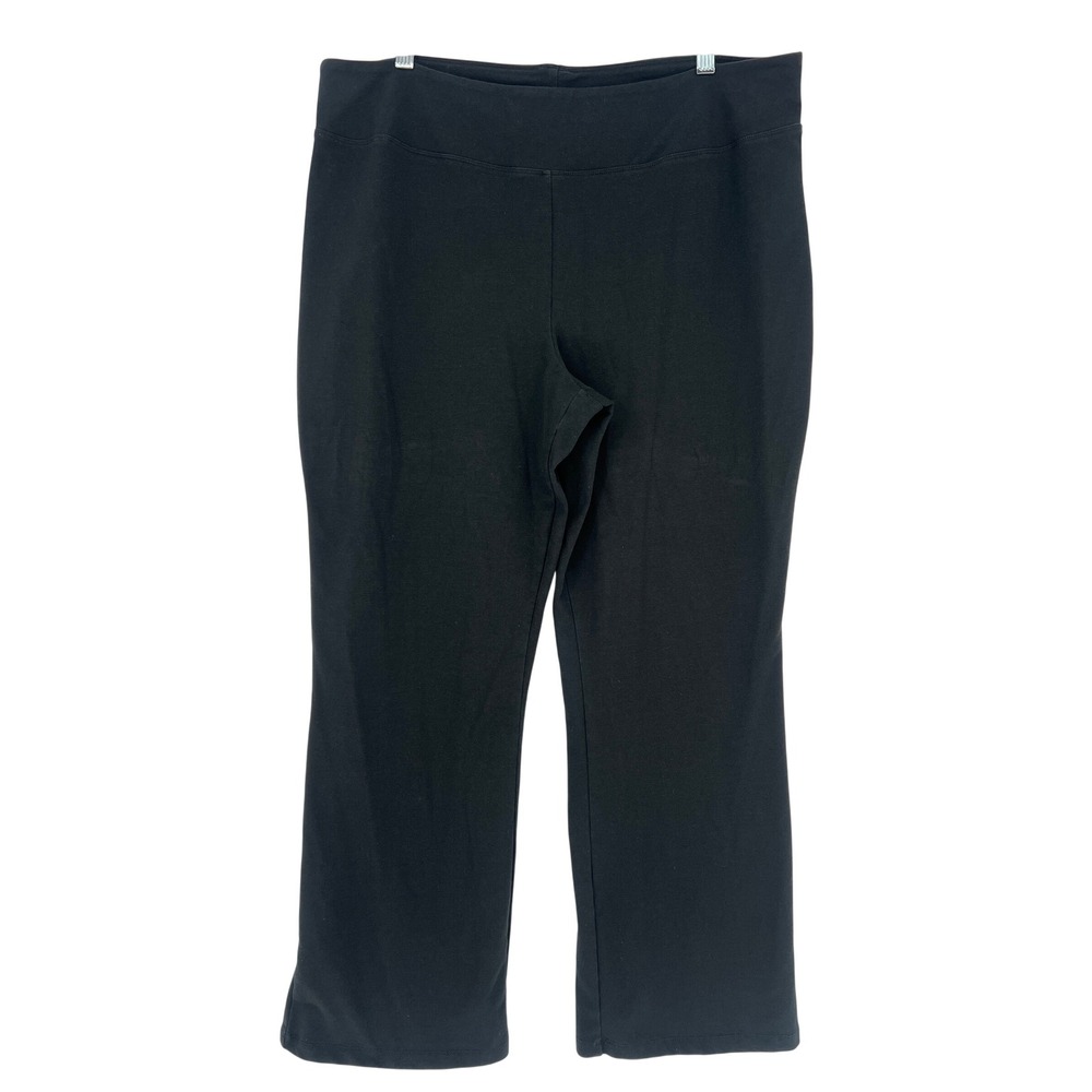 Wicked by Women with Control Pants Womens XLP Black Flare Leg Petite Yoga Lounge